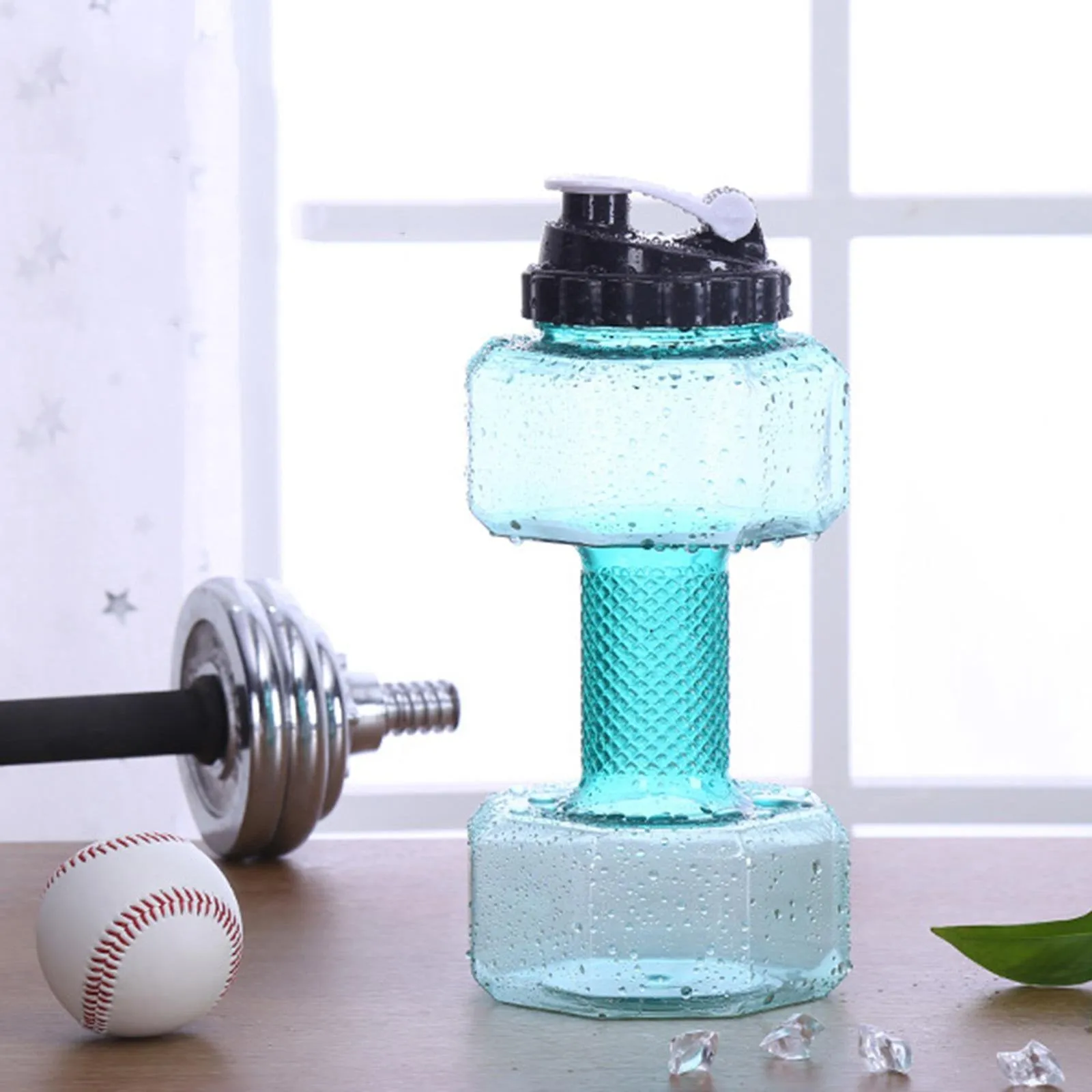 Dumbbell Water Bottle Portable 2L - BPA Free