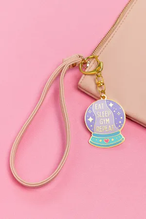 Eat Sleep Gym Repeat Key Ring