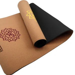 Eco-Friendly 6mm Cork Yoga Mat, Non-Slip, Anti-Microbial - Powertrain