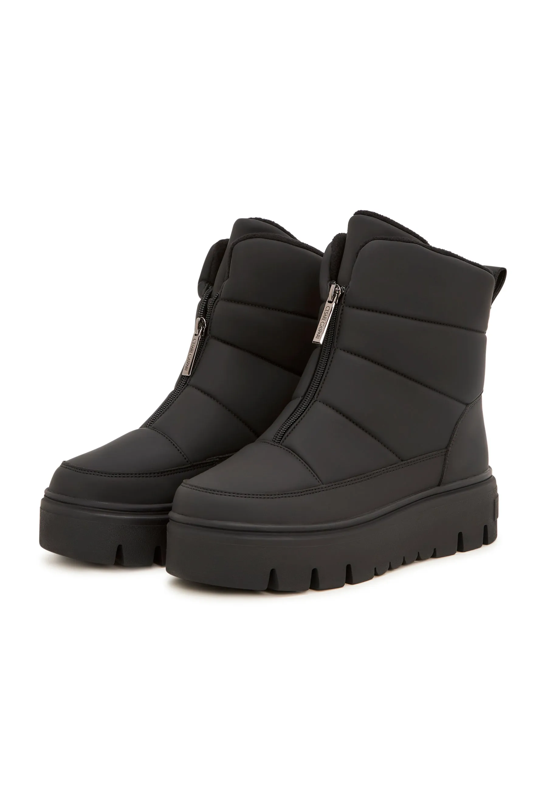 Elegant Winter Snow Boots - Black