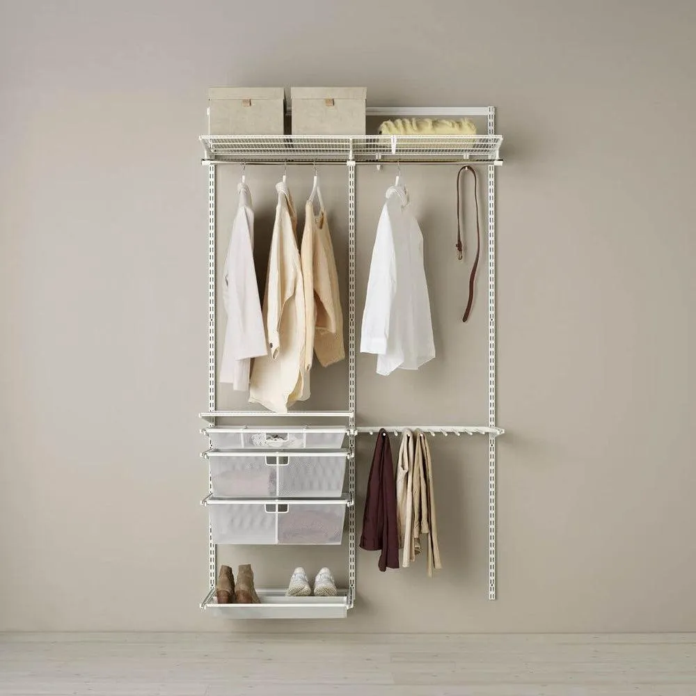 Elfa Deluxe Wardrobe Storage Solution W: 120 White