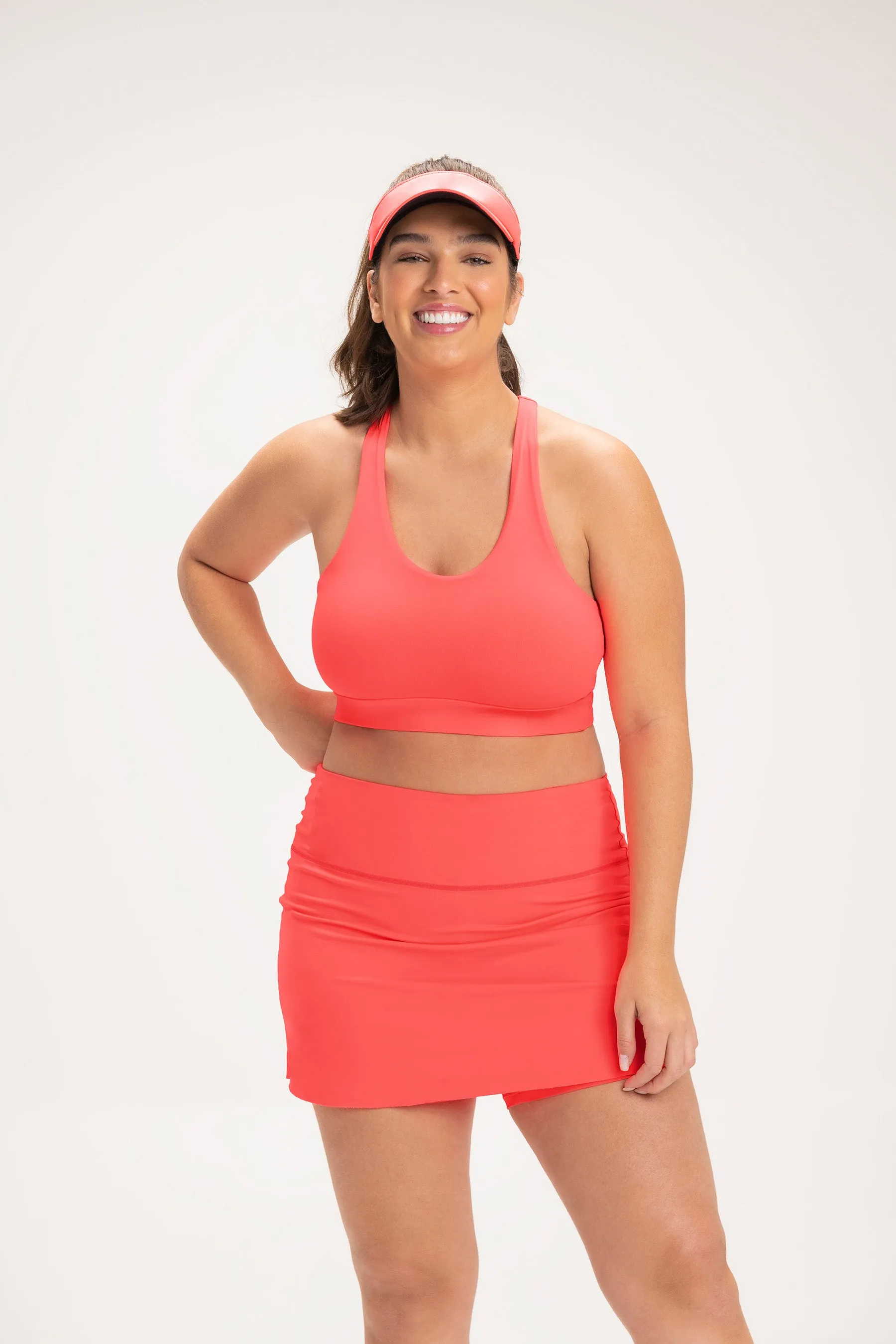 Essential Sense Mid Racer Sports Bra