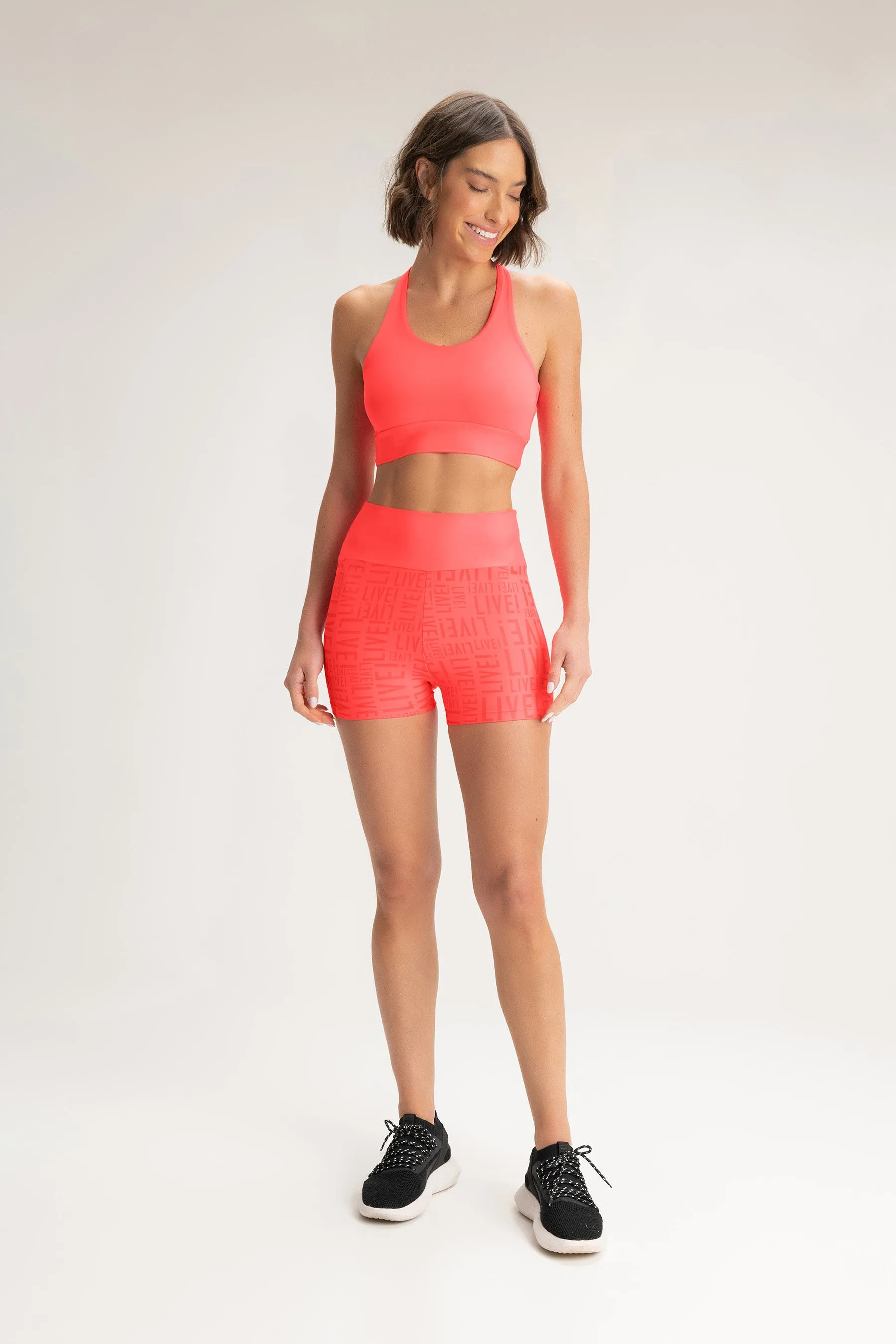 Essential Sense Mid Racer Sports Bra