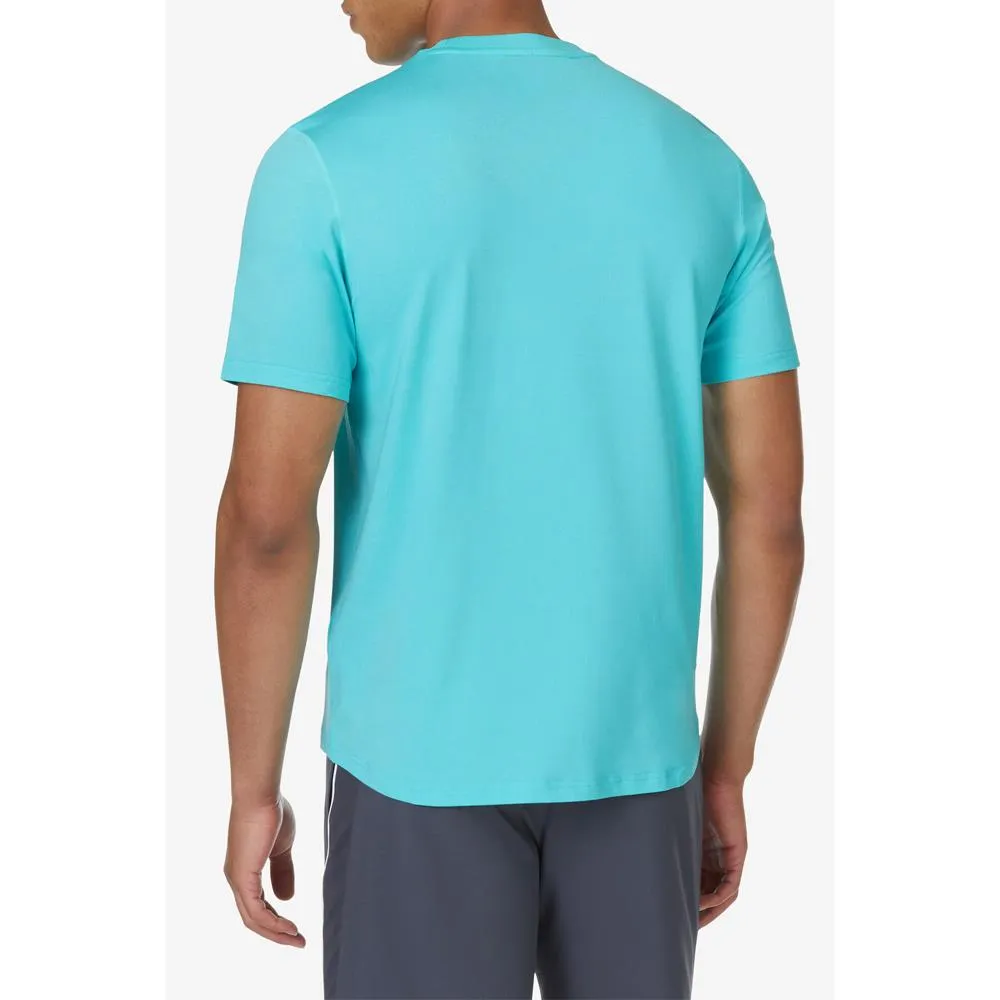 Fila Men's Essentials Short Sleeve Tennis Crew - Blue Radiance Heather