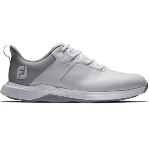 FootJoy ProLite Spikeless Waterproof Shoes - White/Grey