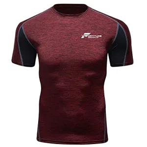 Fortitude Sports Short Sleeve Men's Compression Gym T-Shirt Rash Guard