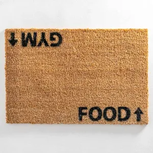 Front Doormat Indoor Outdoor Custom Gym Food