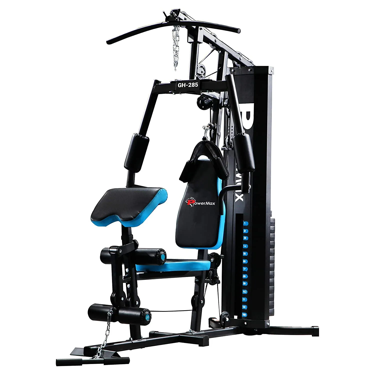 GH-285 Steel Multi-Function Home Gym 150lbs Dead Weight Stack and Max Weight 160Kg with Installation Assistance (Blue/Black) (GH-285)