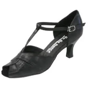 Go Go Dance Shoes, 4200, Black Leather, 2.5” Heel