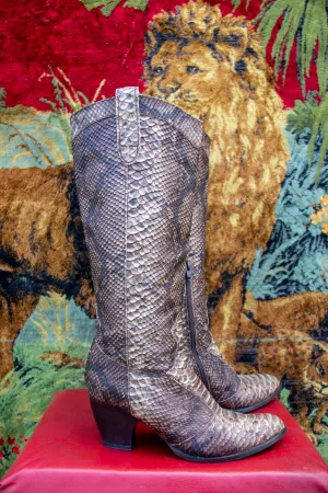 Gothic Snakeskin Italian Boots