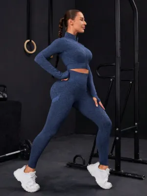 Gym Bunny Navy Eva 2 Piece Gym Set