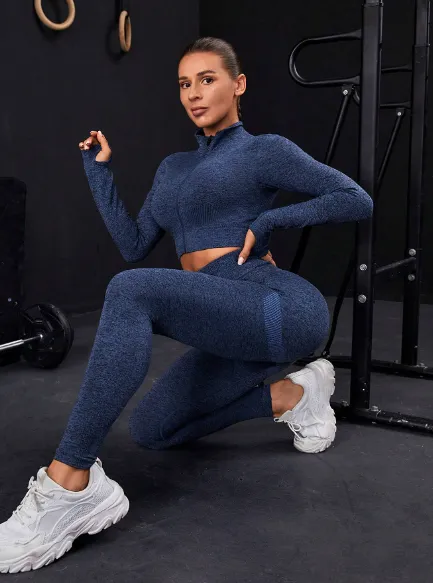 Gym Bunny Navy Eva 2 Piece Gym Set