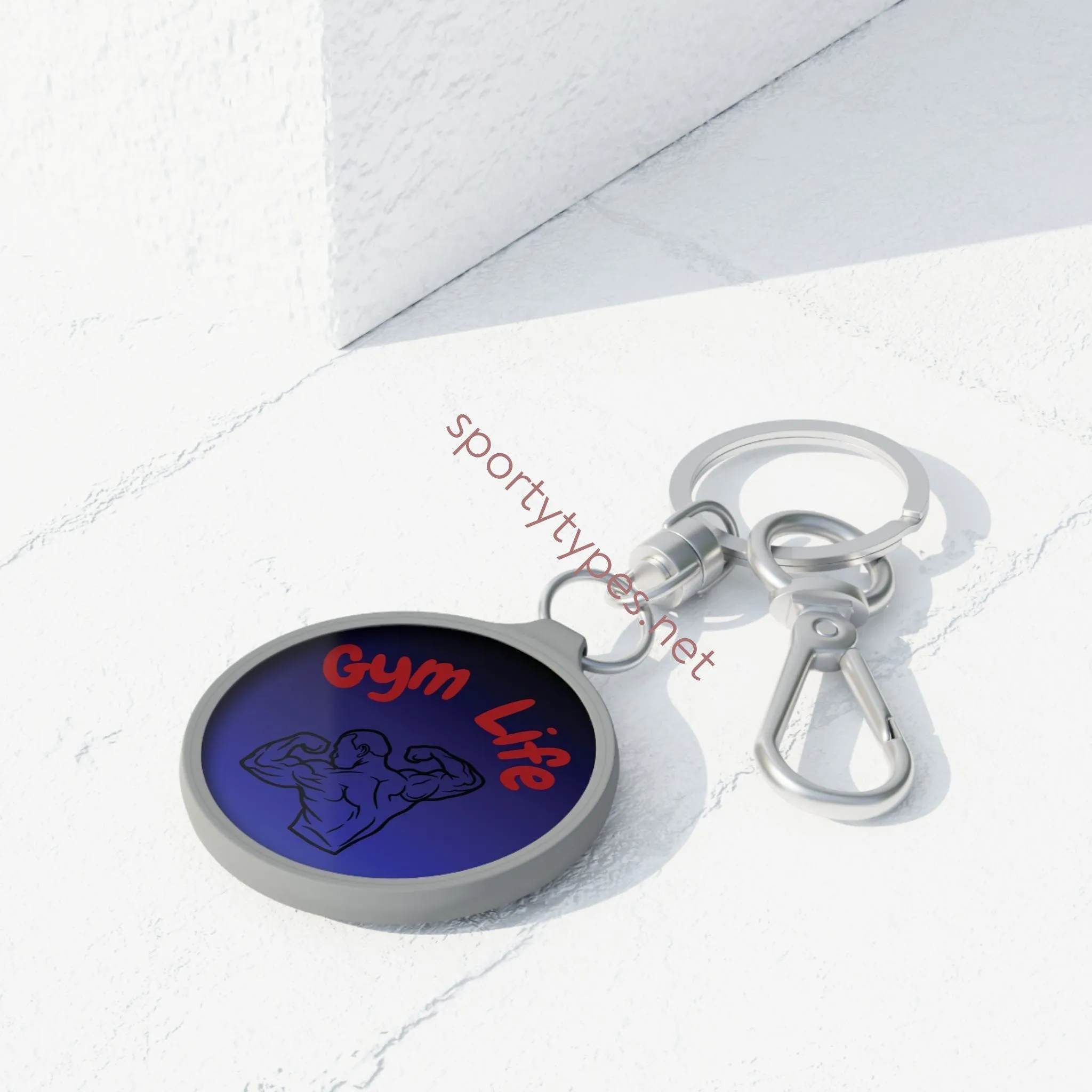 Gym Life Keyring Tag