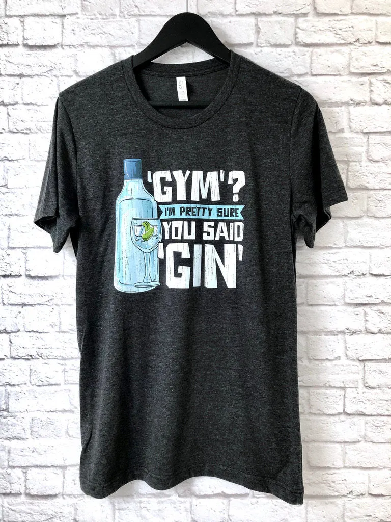 Gym Shirt for Gin Lovers T-Shirt, Gin and Tonic T-Shirt Design Gift Idea Tee Shirt T Top