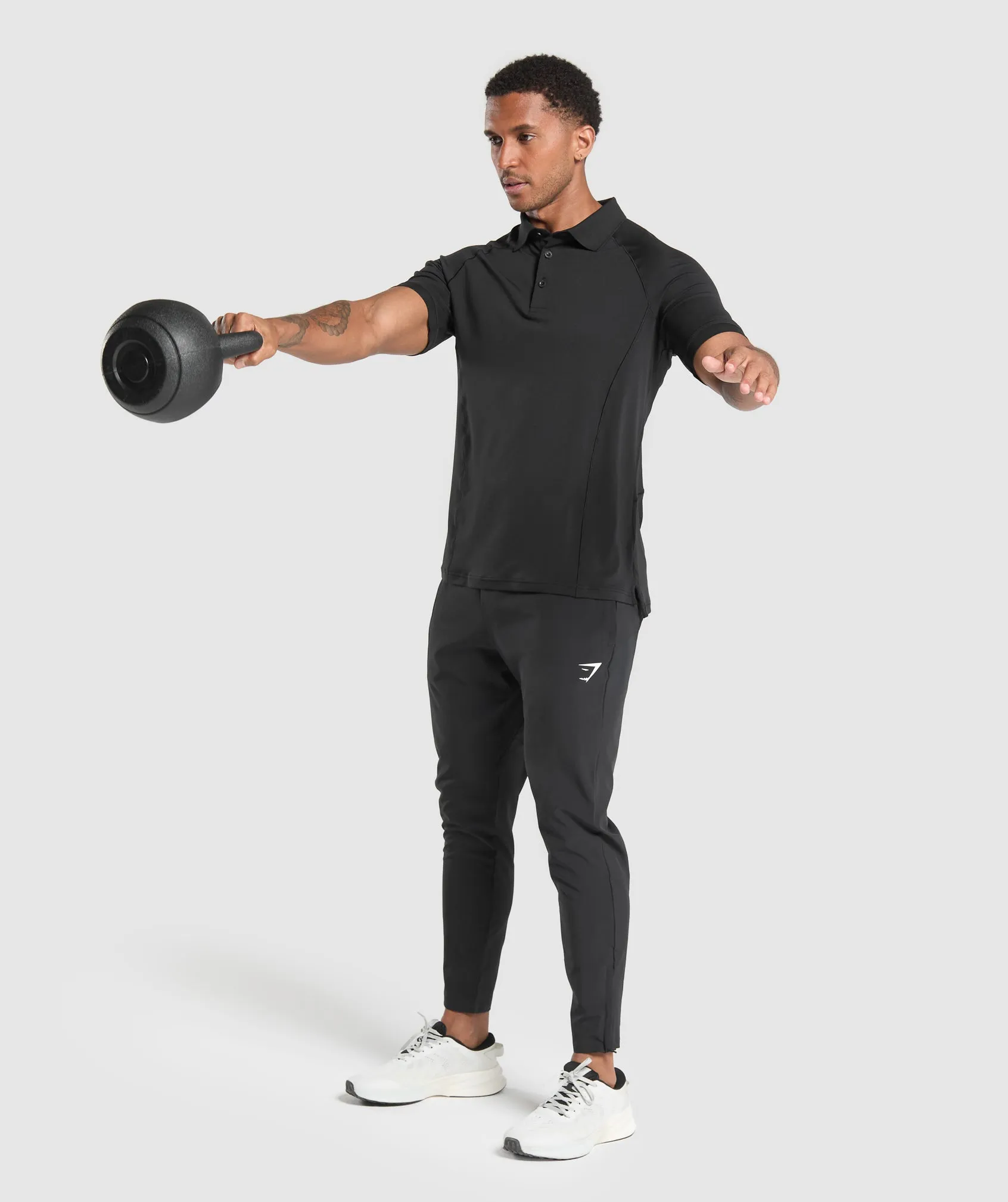 Gymshark Performance Polo Shirt - Black