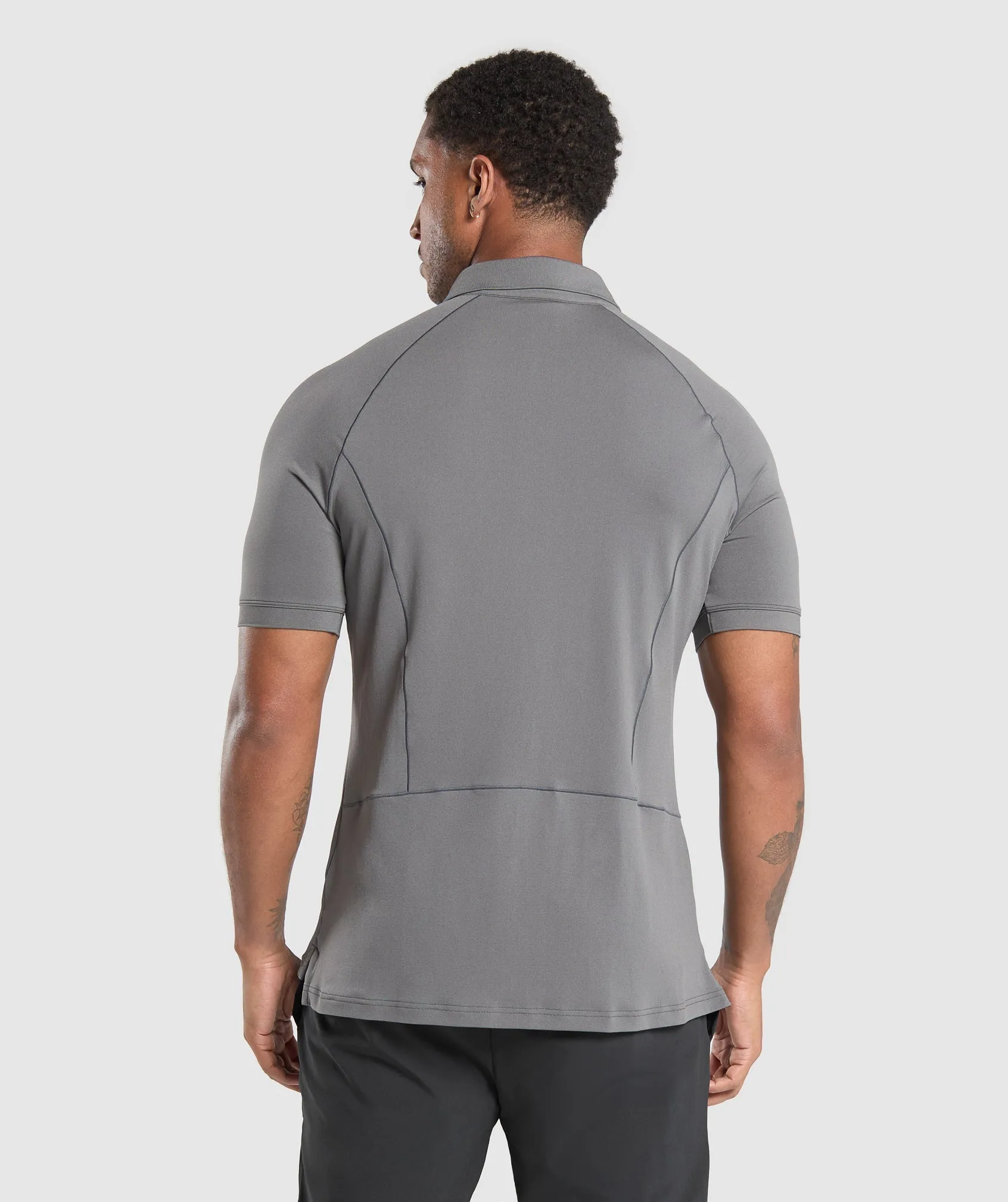 Gymshark Performance Polo Shirt - Pitch Grey