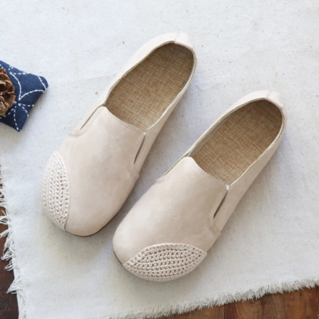 Handmade Comfortable Cotton Hemp Flats