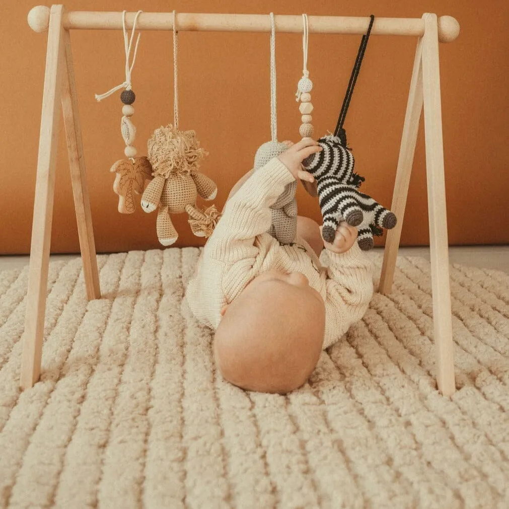 Handmade Crochet Toys for Baby Gym | Safari