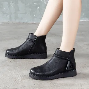 Handmade Leather Retro Comfortable Ankle Boots|Gift Shoes