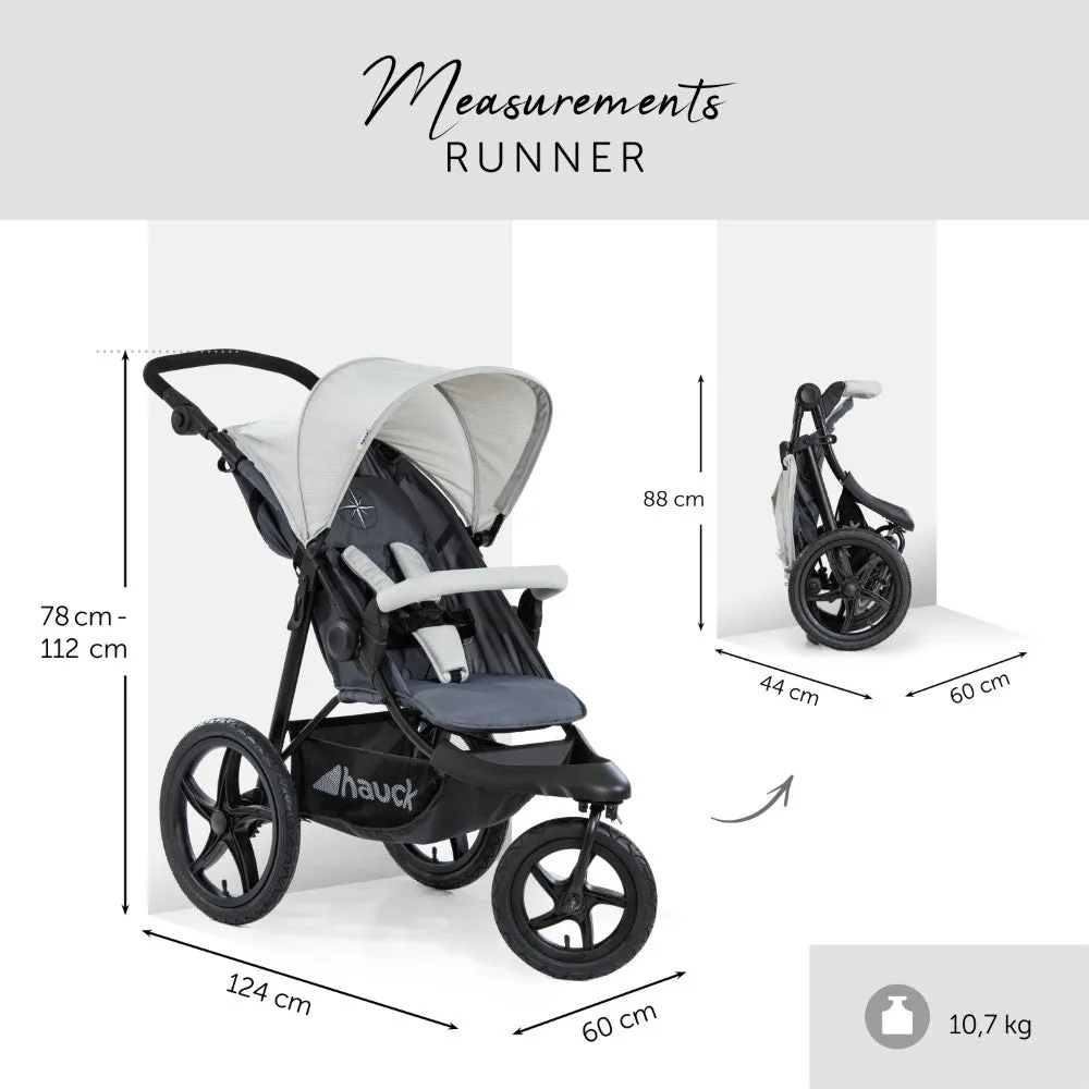 Hauck Runner Stroller (Silver Grey)