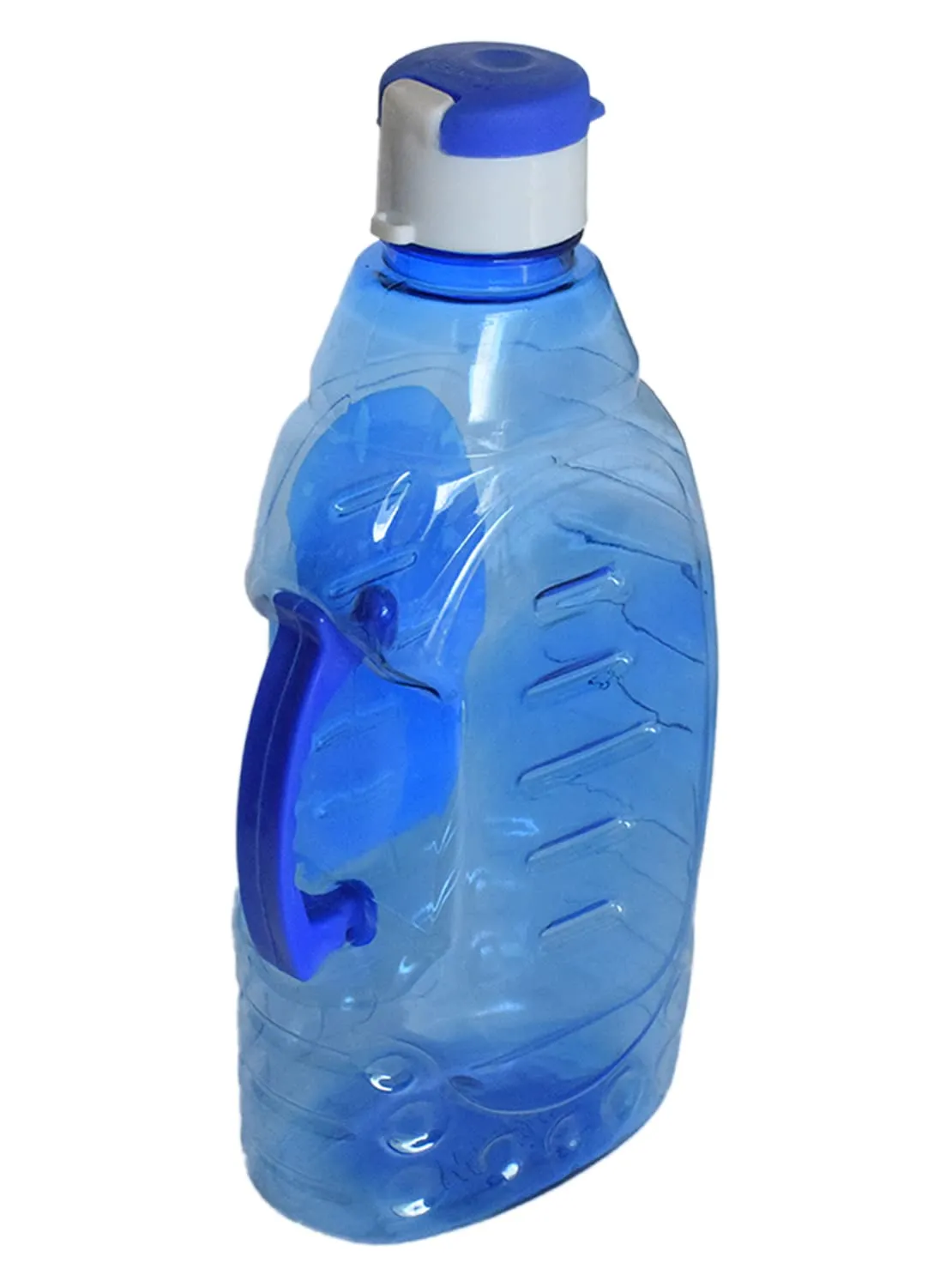 Heart Home Tranasparent Platic Water Bottle with Handle, 1500ml (Blue)-50HH01877