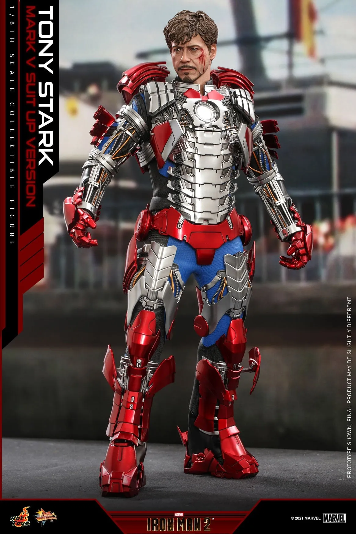 Hot Toys - MMS599 - Iron Man 2 - 1/6th scale Tony Stark (Mark V Suit up Version) Collectible Figure