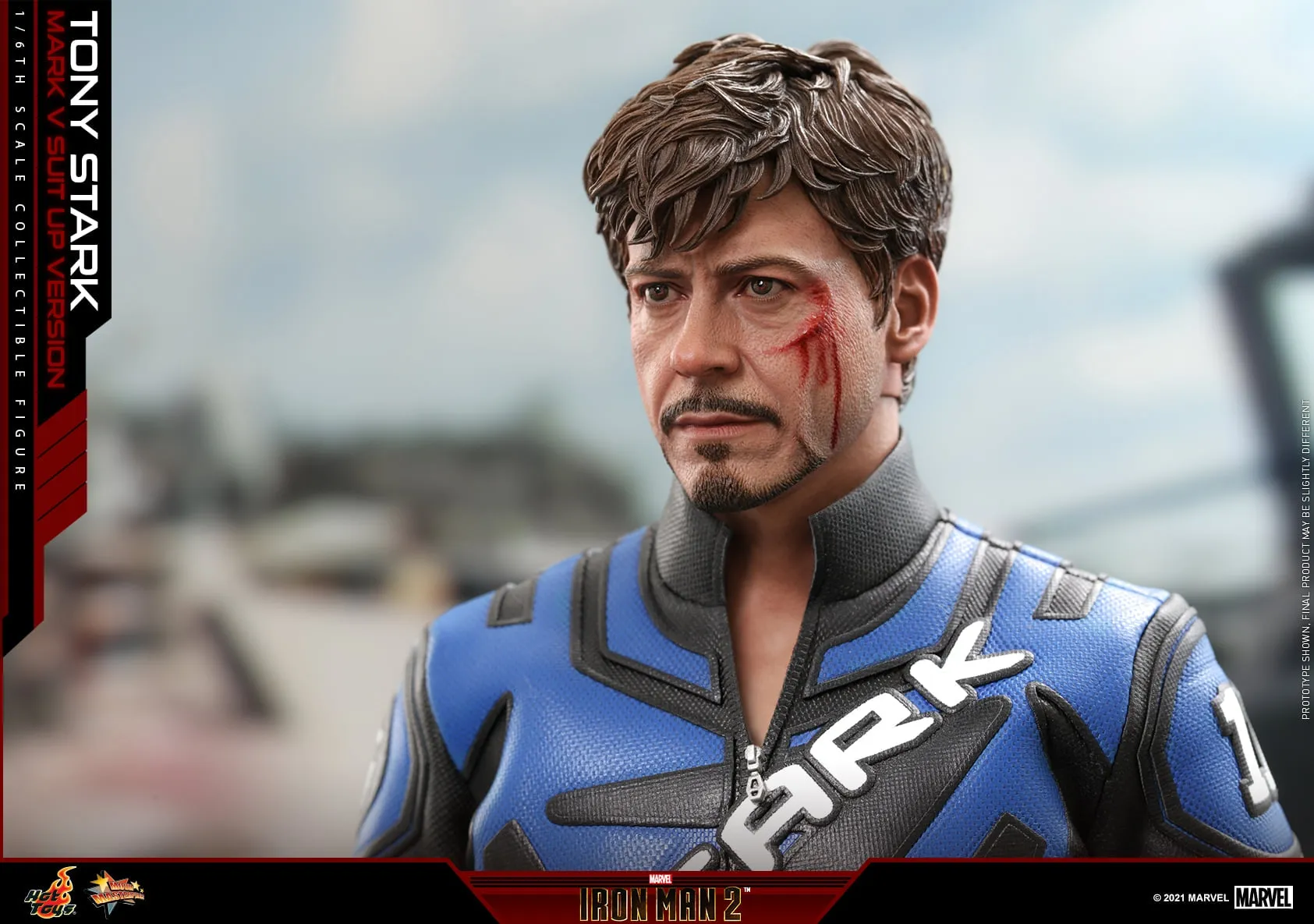 Hot Toys - MMS599 - Iron Man 2 - 1/6th scale Tony Stark (Mark V Suit up Version) Collectible Figure