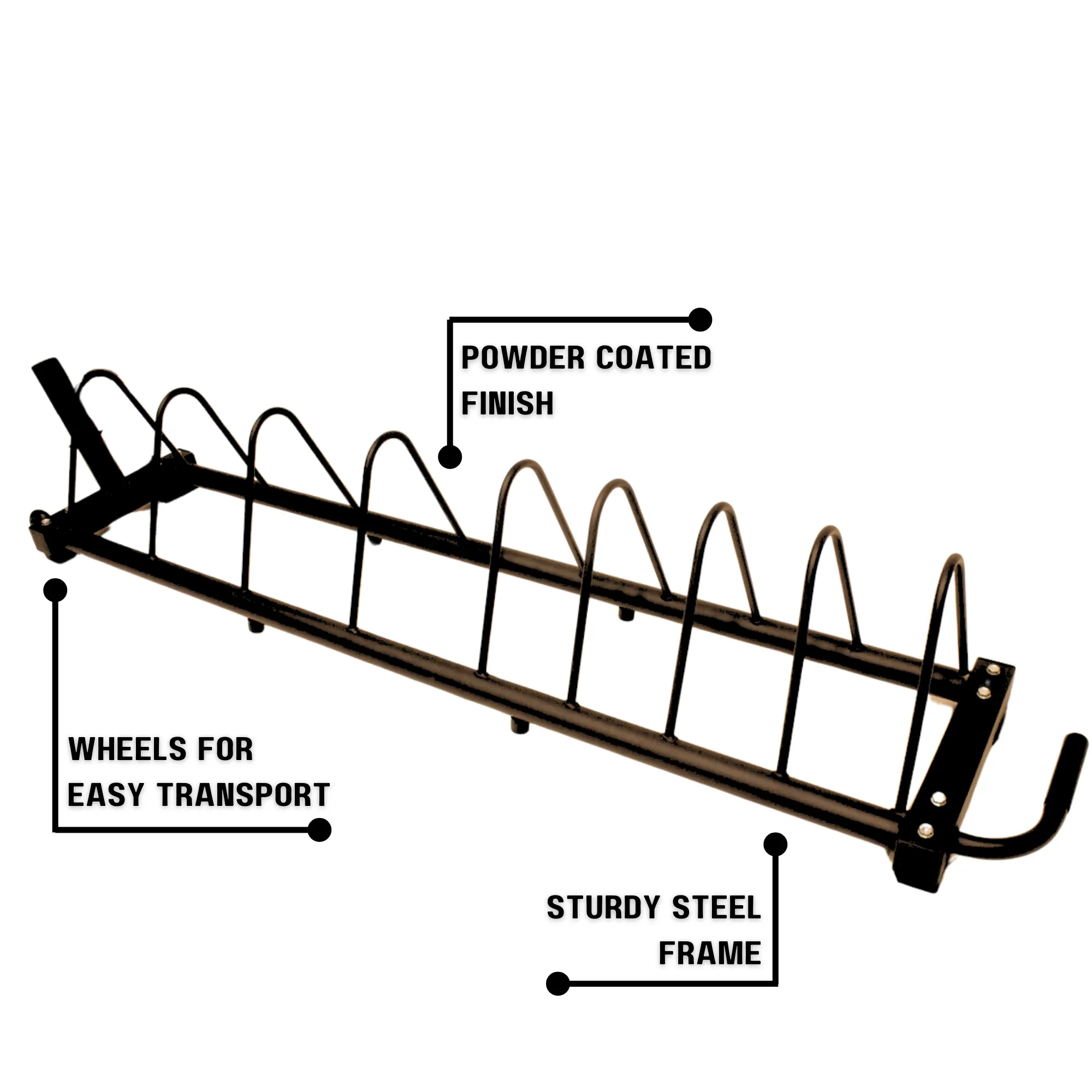 HulkFit Horizontal Plate Storage w/ Wheels