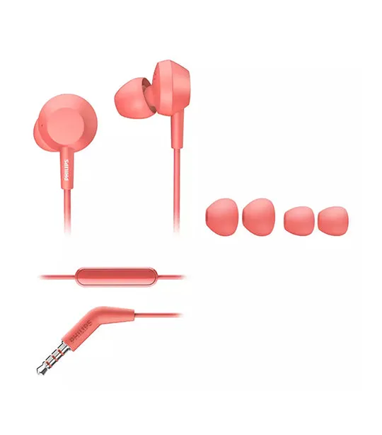 In-Ear Headphones with Microphone Red