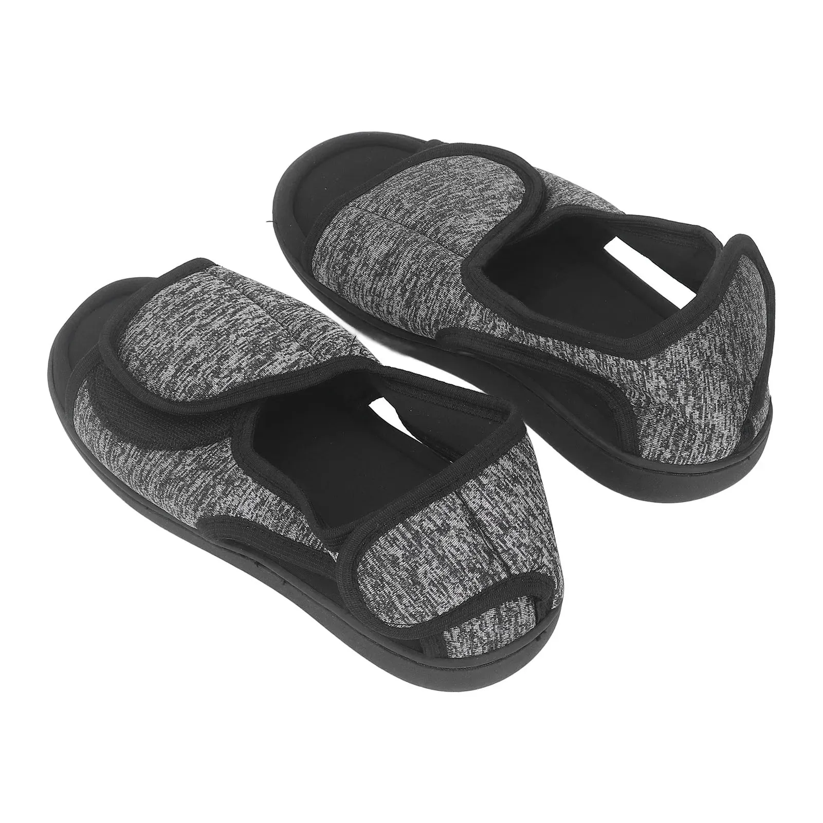 Indoor Diabetic Shoes 1Pair Diabetic Shoes Anti Slip Knitted Plush Adjustable Diabetic Slippers for The Elderly Pregnant Women