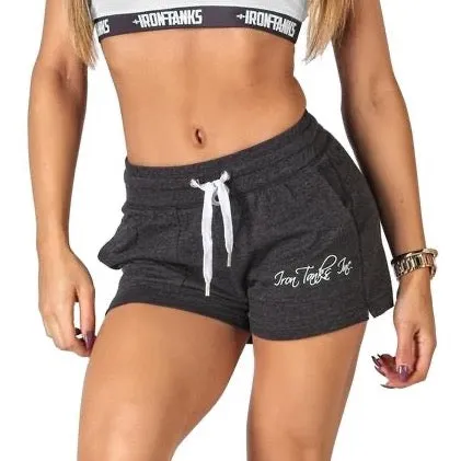 Iron Tanks Women's Impact Gym Shorts (Charcoal)