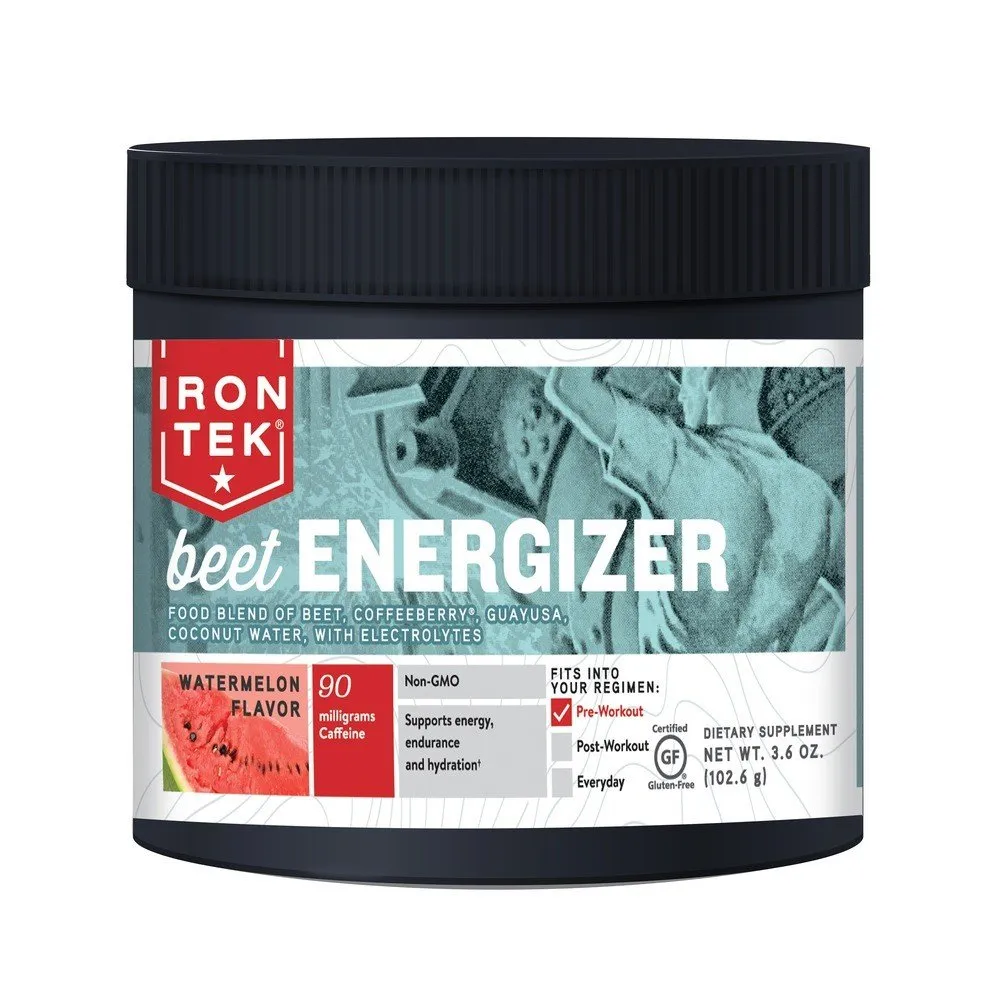 Iron-Tek Beet Energizer Watermelon Flavor 3.6 oz Powder