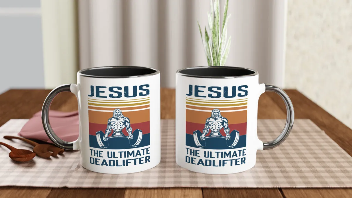 jesus the  ultimate deadlifter - funny gym mug ,gym lover,gym rat,gift for bodybuilder -fitness mug -