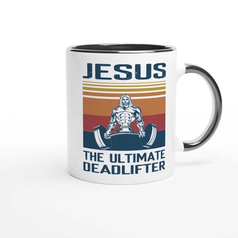 jesus the  ultimate deadlifter - funny gym mug ,gym lover,gym rat,gift for bodybuilder -fitness mug -