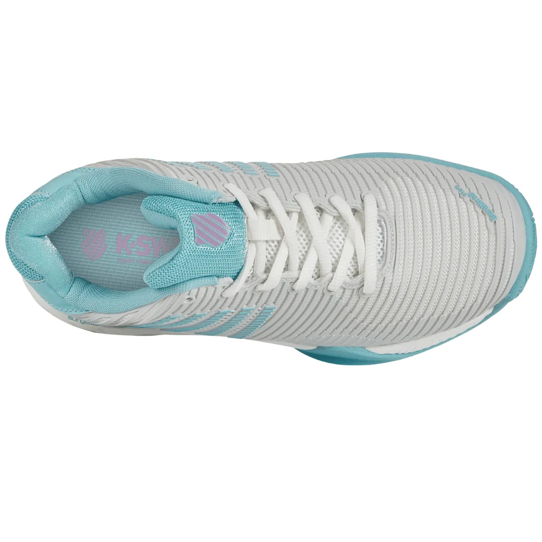 K Swiss Womens Hypercourt Express 2 Tennis Shoes - Bright White / Blue