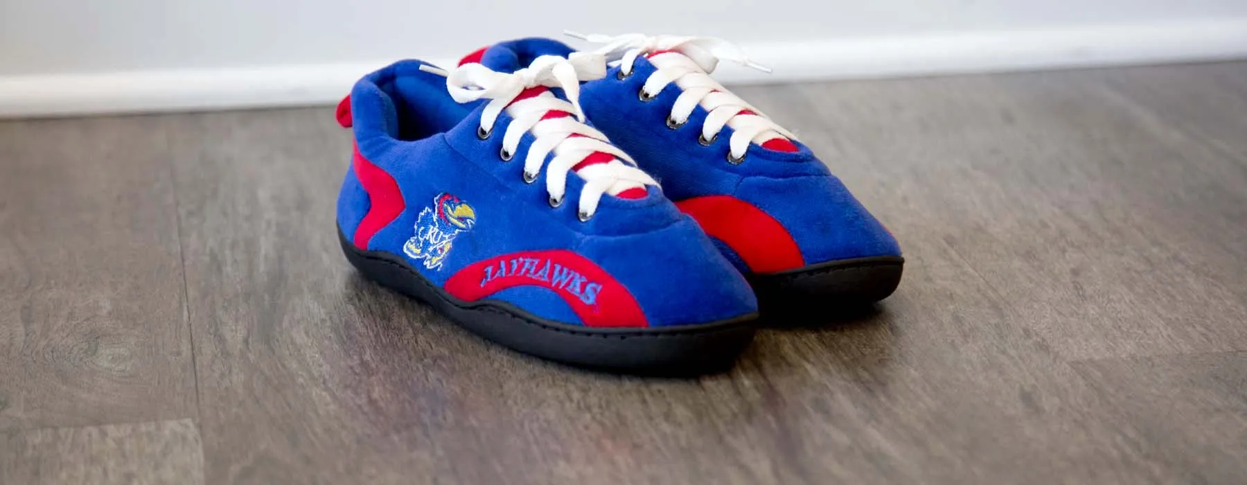 Kansas Jayhawks All Around Rubber Soled Slippers