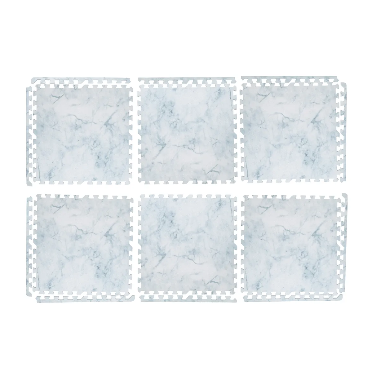 Kind and Me Aqua Blue Set in White Playmat- Marble