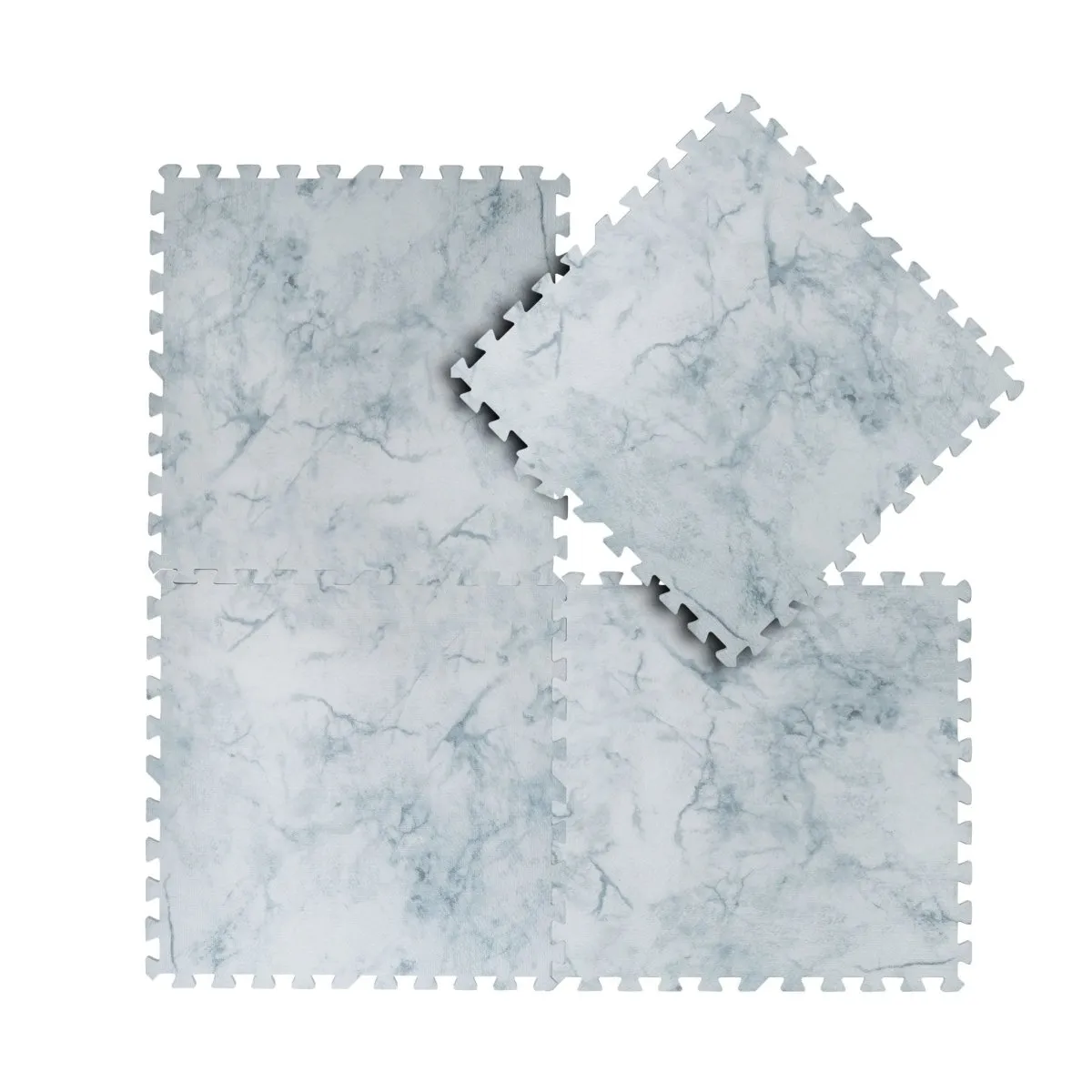 Kind and Me Aqua Blue Set in White Playmat- Marble