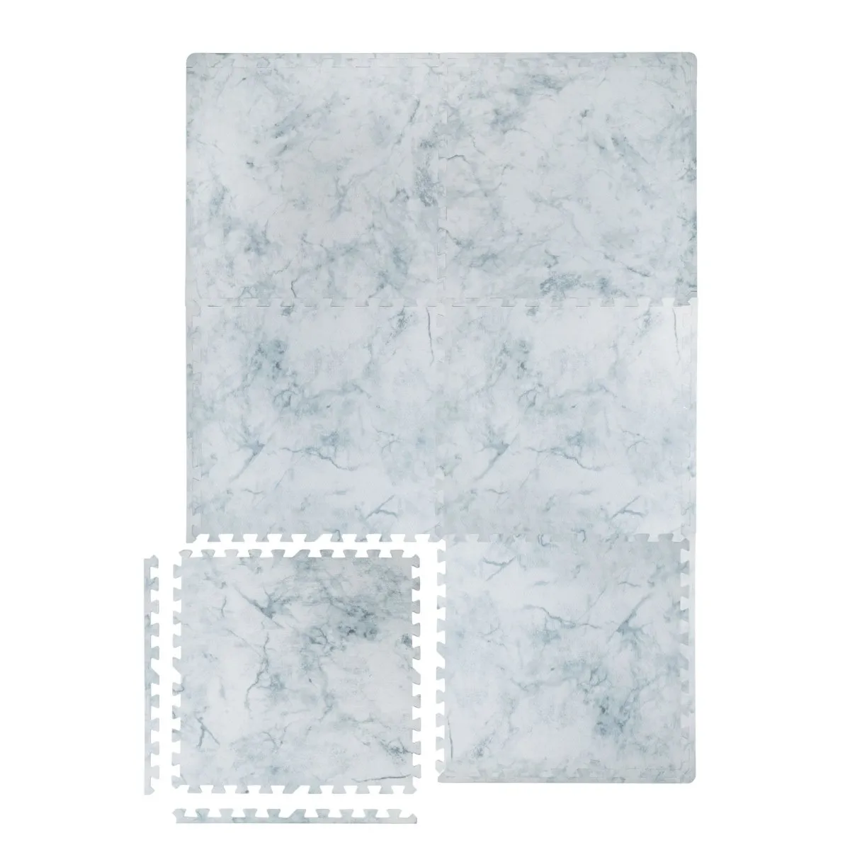 Kind and Me Aqua Blue Set in White Playmat- Marble