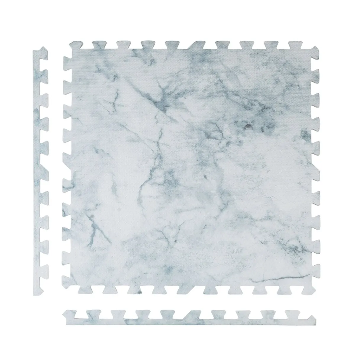 Kind and Me Aqua Blue Set in White Playmat- Marble