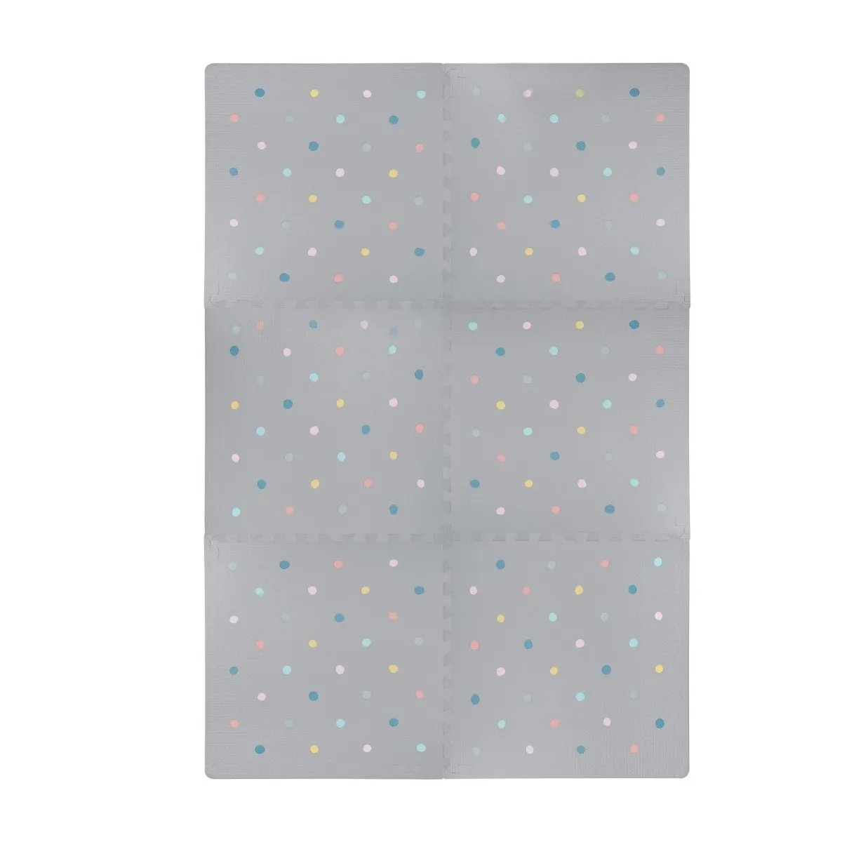 Kind and Me Coloured Polka Set in Grey Playmat- Dotty