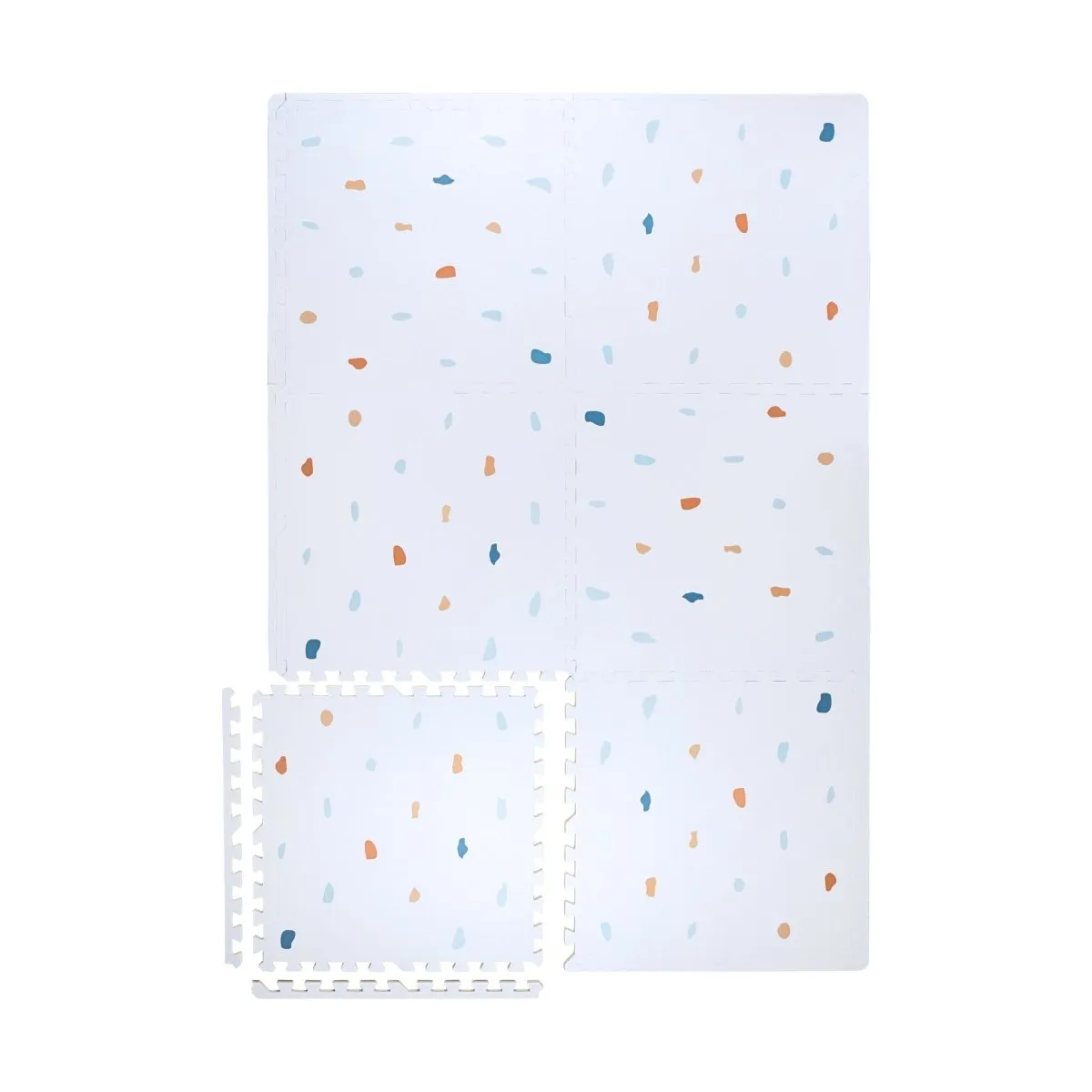 Kind and Me Coloured Terrazzo Set in Powder Blue Playmat- Terrazzo