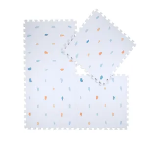 Kind and Me Coloured Terrazzo Set in Powder Blue Playmat- Terrazzo