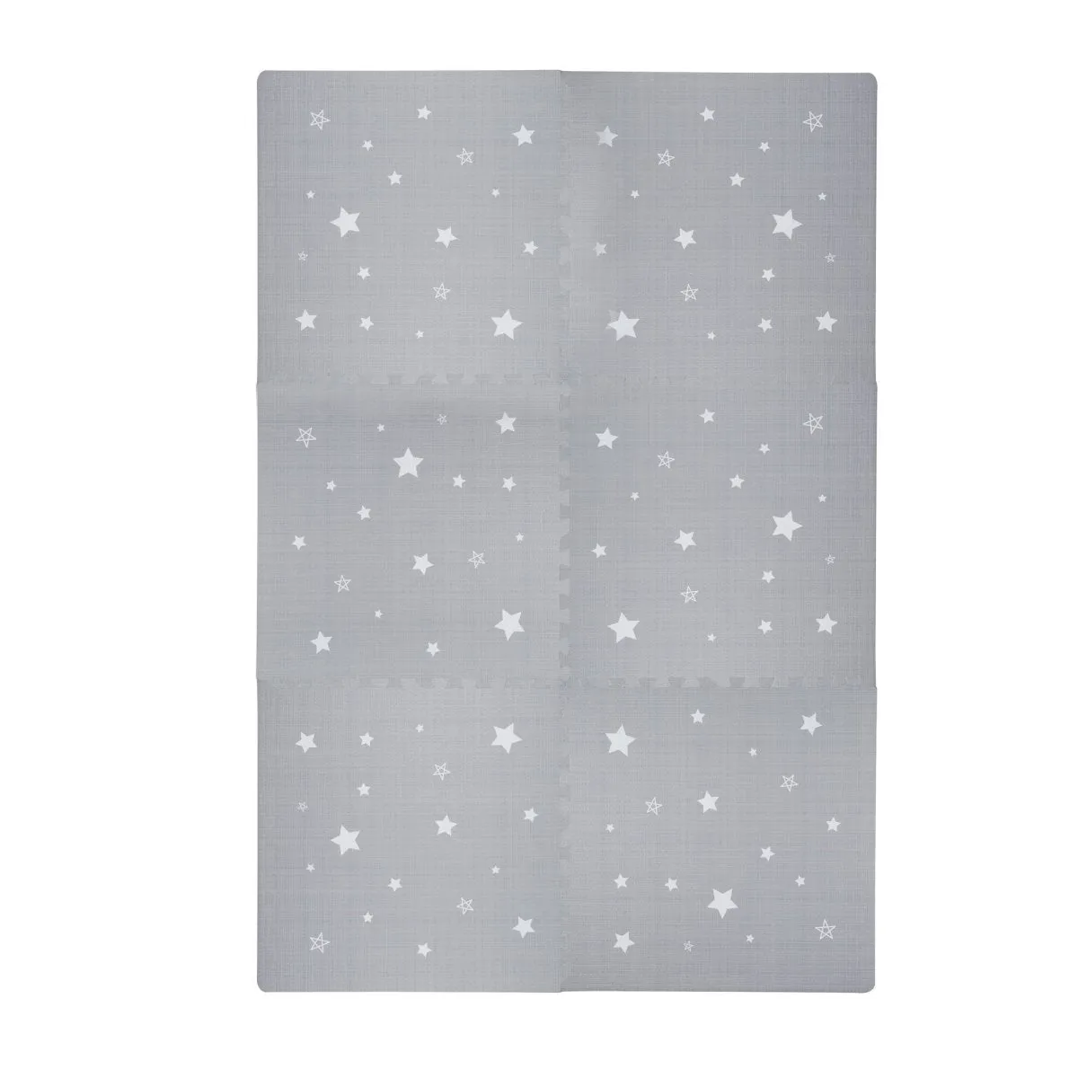 Kind and Me Dreamy White Stars Set in Grey Playmat (Set of 6)