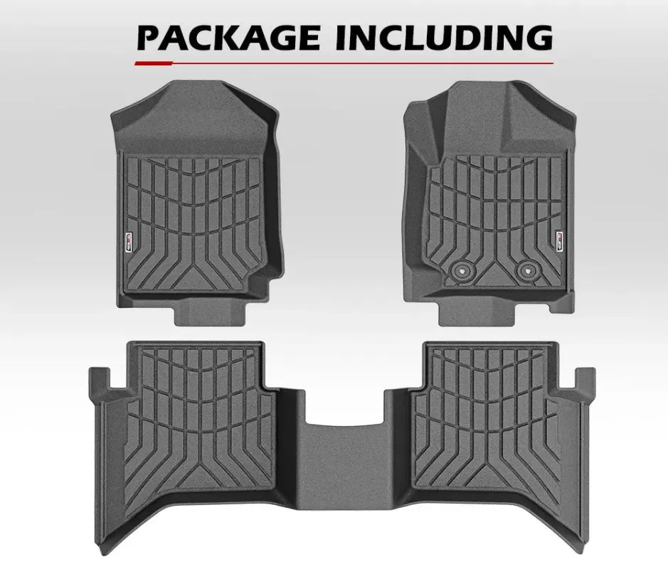 Kiwi Master 3D TPE Car Floor Mats For Ford Ranger Wildtrak Raptor | 2011 - 2022