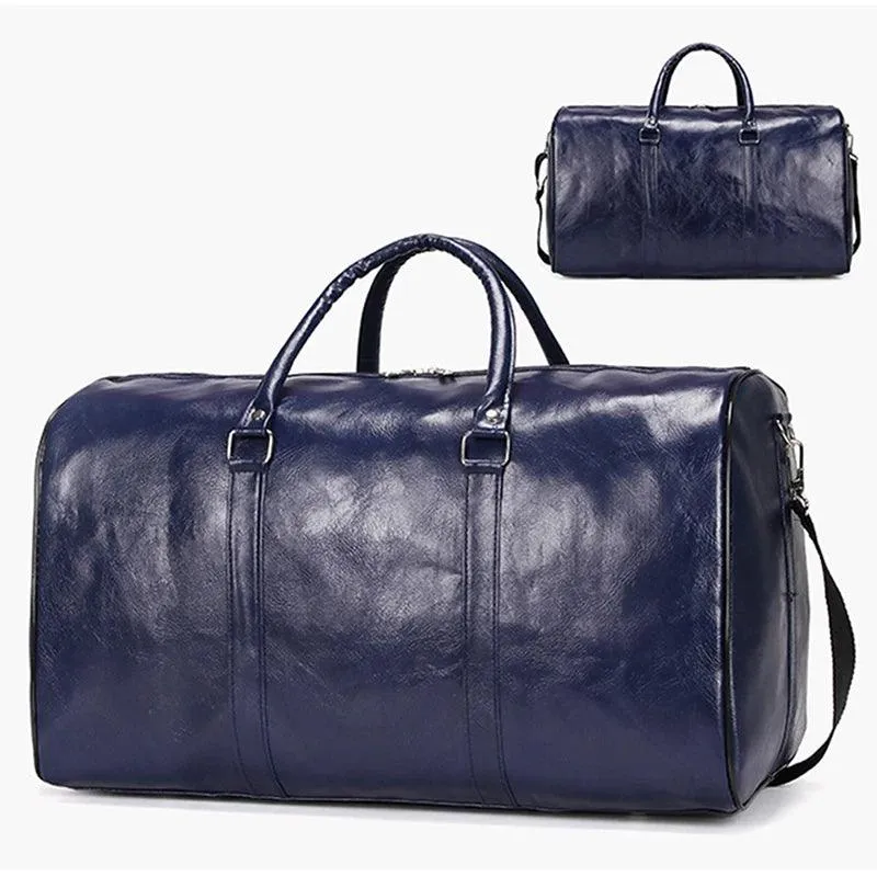 Large Leather Duffle Bag for Travel