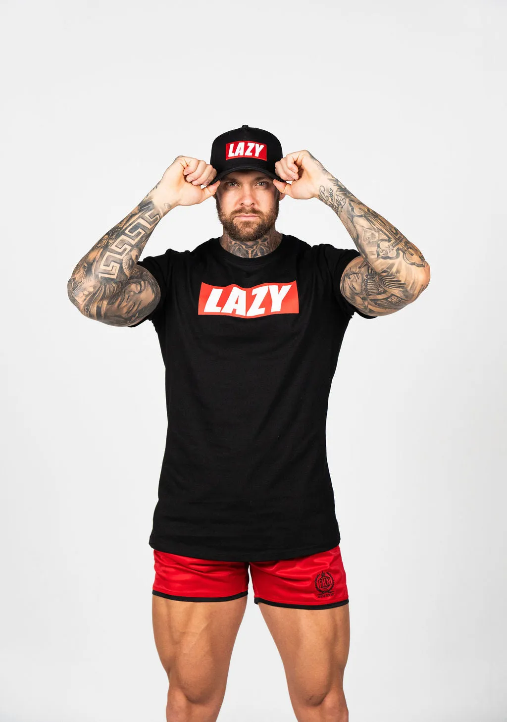 LAZY | Men's Gym T-Shirt | Black