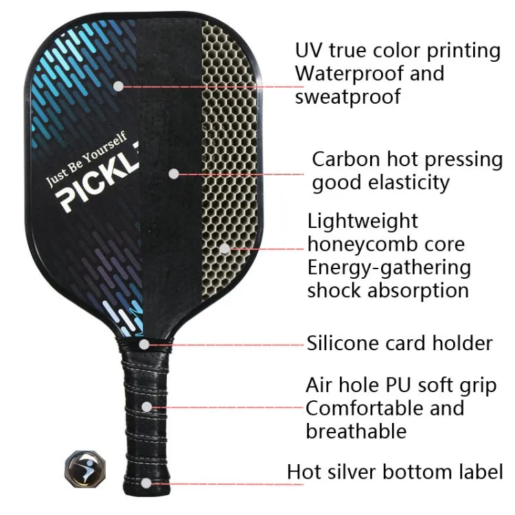 LEIJIAER Carbon Fiber 3K Board Surface Fragrant Honeycomb Tennis Racket(Butterfly PK-064)