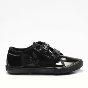 Lelli Kelly Lily Girls Black Patent Trainer School Shoe