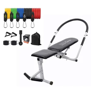 LifeLine Fitness AB Care Exercise Bench with 5 in 1 Resistance Band